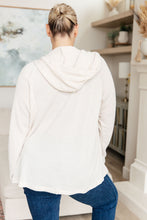 Load image into Gallery viewer, Best Case Scenario Hooded Pullover in Ecru