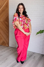 Load image into Gallery viewer, Flit About Floral Top in Pink