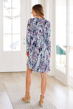 Load image into Gallery viewer, Generally Speaking V-Neck Dress in Navy Floral