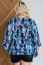 Load image into Gallery viewer, Have it All Angel Sleeve Top in Abstract Magenta