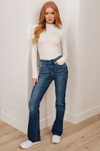 Load image into Gallery viewer, Josephine Mid Rise Raw Hem Bootcut Jeans