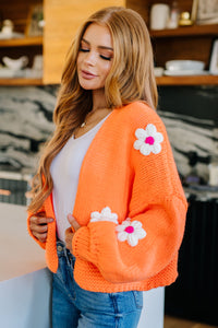 Bright Flower Child Floral Cardigan