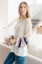 Load image into Gallery viewer, End of the Story Striped Sleeve Sweater