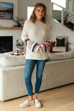 Load image into Gallery viewer, End of the Story Striped Sleeve Sweater