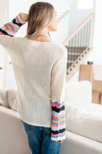 Load image into Gallery viewer, End of the Story Striped Sleeve Sweater