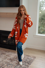 Load image into Gallery viewer, Enough Anyways Floral Cardigan in Burnt Orange