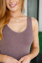 Load image into Gallery viewer, Fundamentals Ribbed Seamless Reversible Tank in Brown