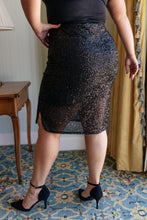 Load image into Gallery viewer, Gilded Age Sequin Skirt in Black