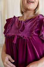 Load image into Gallery viewer, Velveteen Queen Blouse in Magenta