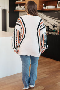 Holding On Aztec Print Cardigan