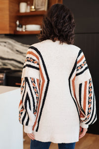 Holding On Aztec Print Cardigan