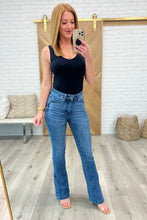 Load image into Gallery viewer, Augusta High Rise Control Top Slit Hem Bootcut