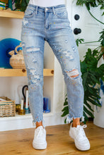 Load image into Gallery viewer, Isabella Paint Splatter Boyfriend Jeans