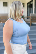 Load image into Gallery viewer, Just One More Ribbed Tank in Light Blue