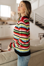 Load image into Gallery viewer, Keep Dreaming Striped Sweater