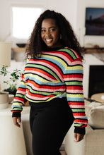 Load image into Gallery viewer, Keep Dreaming Striped Sweater