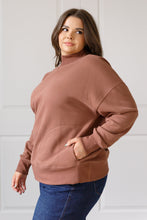 Load image into Gallery viewer, Leena Mock Neck Pullover in Cocoa