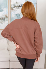 Load image into Gallery viewer, Leena Mock Neck Pullover in Cocoa