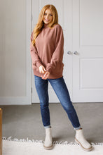 Load image into Gallery viewer, Leena Mock Neck Pullover in Cocoa