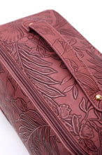 Load image into Gallery viewer, Life In Luxury Large Capacity Cosmetic Bag in Merlot