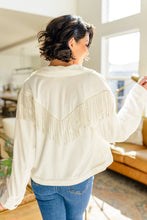 Load image into Gallery viewer, Loretta Rhinestone Fringe Jacket