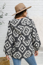 Load image into Gallery viewer, Lounge Day Hoodie in Black &amp; White