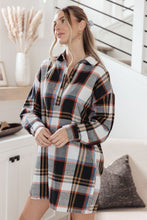 Load image into Gallery viewer, Make it Right Plaid Shirt Dress