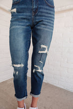 Load image into Gallery viewer, Mid-Rise Thermal Boyfriend Jeans