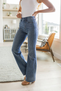 Paula High Rise Pull On Slim Bootcut