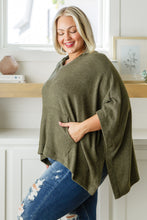 Load image into Gallery viewer, Perfectly Poised Hooded Poncho in Olive