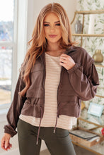 Load image into Gallery viewer, She&#39;s Got Game Cropped Jacket in Brown