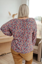 Load image into Gallery viewer, Sunday Brunch Blouse in Denim Floral