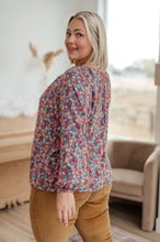 Load image into Gallery viewer, Sunday Brunch Blouse in Denim Floral