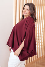 Load image into Gallery viewer, Universal Philosophy Blouse in Wine