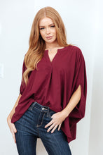 Load image into Gallery viewer, Universal Philosophy Blouse in Wine