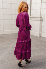 Load image into Gallery viewer, Velvet Flamenco Maxi Dress