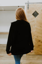 Load image into Gallery viewer, Warm-Hearted Chenille Shacket In Black