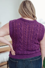 Load image into Gallery viewer, What&#39;s On Your Mind Cable Knit Vest